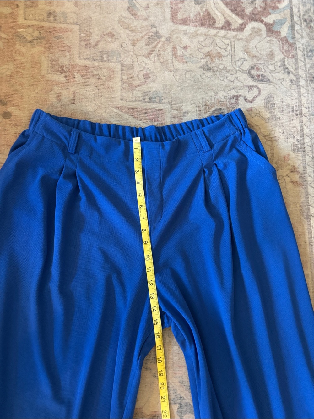 HALARA Wide-Leg Pull-On Pants in Bright Blue - Picture 4 of 4